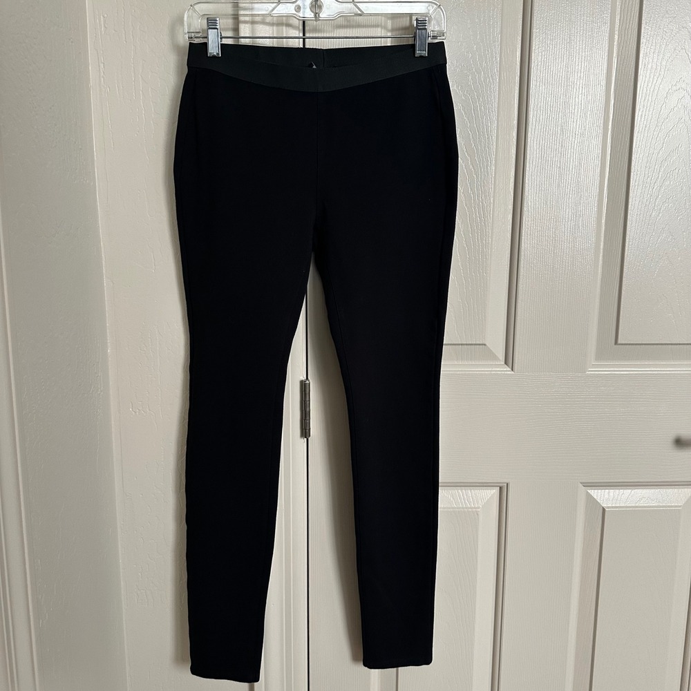 Eileen Fisher System Black Stretch‎ Ponte Slim Pants - Italian Fabric - Size XS